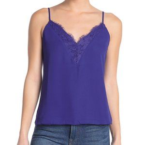 Socialite V-neck Cami (royal blue/purple, sz L)